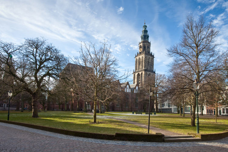 věž kostela Martini v Groningenu